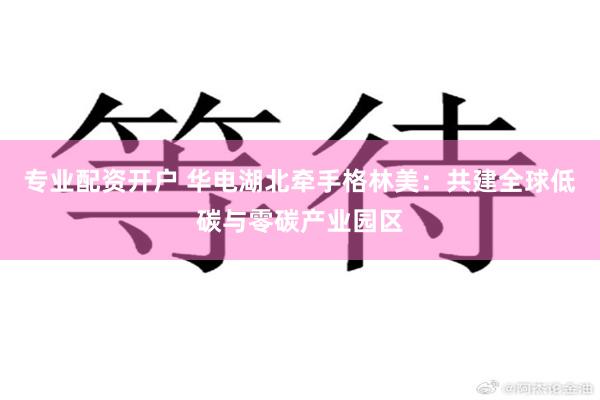 专业配资开户 华电湖北牵手格林美：共建全球低碳与零碳产业园区