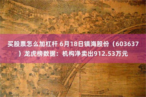 买股票怎么加杠杆 6月18日镇海股份（603637）龙虎榜数据：机构净卖出912.53万元
