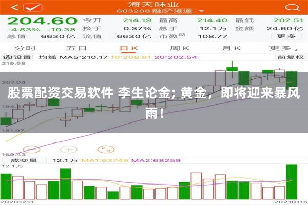 股票配资交易软件 李生论金; 黄金，即将迎来暴风雨！