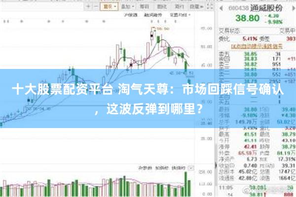 十大股票配资平台 淘气天尊：市场回踩信号确认，这波反弹到哪里？
