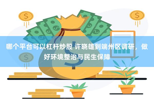 哪个平台可以杠杆炒股 许晓雄到端州区调研，做好环境整治与民生保障