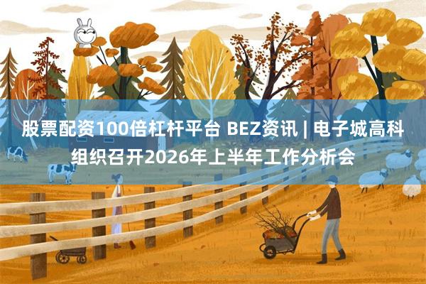股票配资100倍杠杆平台 BEZ资讯 | 电子城高科组织召开2026年上半年工作分析会